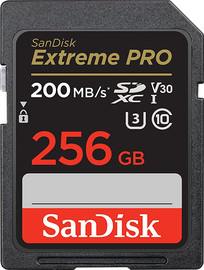 SanDisk כרטיס זיכרון Sandisk Extreme Pro 256GB SDXC 200Mb/s SDSDXXD-256G-GN4IN