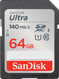 SanDisk כרטיס זיכרון Sandisk Ultra 64GB SDXC SDSDUNB-064G-GN6IN