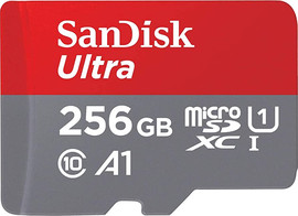 SanDisk כרטיס זיכרון Sandisk Ultra 256GB Micro SD 150Mb/s SDSQUAC-256G-GN6MN