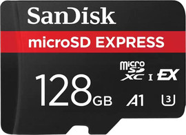SanDisk כרטיס זיכרון Sandisk microSD Express 128GB 880MB/s Micro SD SDSQXFN-128G-GN4NN