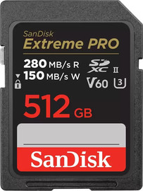 SanDisk כרטיס זיכרון Sandisk Extreme Pro 512GB 280MB/s SDXC SDSDXEP-512G-GN4IN