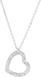 קריסטל SWAROVSKI שרשרת תליון לב משובצת אבני קריסטל