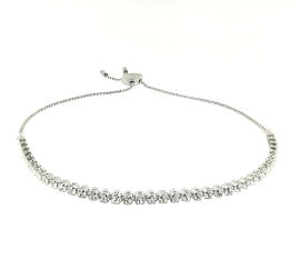 קריסטל SWAROVSKI צמיד טניס משובץ קריסטלים
