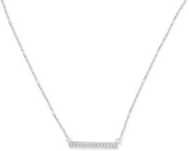 SWAROVSKI שרשרת ליין עם פס קריסטל עדין המשובץ קריסטלים