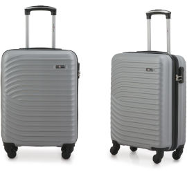 Swiss Voyager זוג טרולי עלייה למטוס כסף 20 אינטש TORRINO SWISS