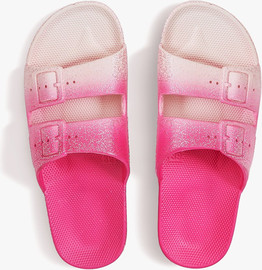 Freedom Moses Fredoom Moses Kids Fuchsia Gliter- כפכפים לילדים מוזס בצבע פוקסיה/רוד