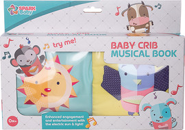 Spark Toys ספר עריסה מוזיקלי דו-צדדי לפעוטות - Spark Toys