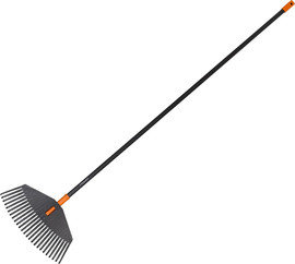 Fiskars מגרפת עלים כולל ידית אלומיניום Fiskars פיסקרס Solid Leaf Rake
