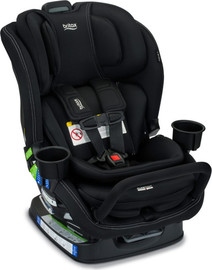 Britax כיסא בטיחות צר פופלר אס קליק טייט Poplar S ClickTight עם מוט אנטיריבאונד, כרית ראש ובד ללא כימיכלים - שחור Onyx