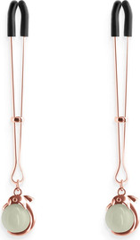 NS Novelties מהדקי פטמות | זוהרים בחושך | Nipple Clamps G1 ,זהב