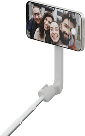 SHIFTCAM Shiftcam SnapStand Selfie מקל סלפי עם מערכת מגנטית, נפתח עד לאורך של 75 ס"מ בחר צבע אפור בהיר