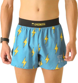 ChickenLegs Mens Half Splits 4" short מכנס קצר לריצה לגברים