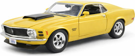 MotorMax מוטורמקס| Motormax פורד מוסטנג Ford Mustang Boss 429 1970 בקנה מידה 1:24 – דגם אספנות איכותי