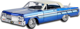 MotorMax מוטורמקס דגם שברולט אימפלה 1:24 – דגם אספנות איכותי Chevy Impala SS 1964 Motormax