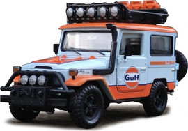 MotorMax מוטורמקס טויוטה Motormax Toyota FJ40 Gulf בקנה מידה 1:24 – דגם אספנות איכותי