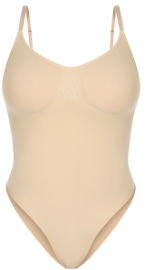 Bunny Tummy בגד גוף מחטב צבע ניוד
