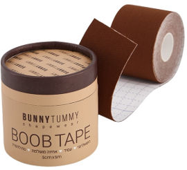 Bunny Tummy מדבקות חזה – בוב טייפ צבע חום כהה