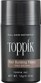 Toppik טופיק סיבי שיער למילוי שיער דליל 12 גרם גוון חום /MEDIUM BROWN