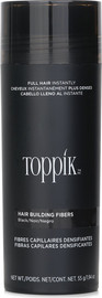 Toppik טופיק סיבי שיער למילוי שיער דליל 55 גרם גוון שחור/BLACK