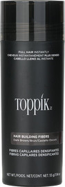 Toppik טופיק סיבי שיער למילוי שיער דליל 55 גרם גוון חום כהה/DARK BROWN