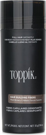 Toppik טופיק סיבי שיער למילוי שיער דליל 55 גרם גוון חום /MEDIUM BROWN