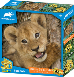 Prime 3D פאזל תלת מימד גור אריה 63 חלקים מבית Prime 3D