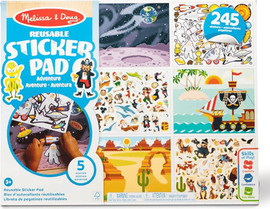 melissa and doug סט מדבקות רב-פעמיות הרפתקאות 245 מדבקות מליסה ודג