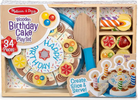 melissa and doug עוגת יום הולדת מעץ Melissa & Doug – 34 חלקים