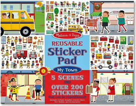 melissa and doug מליסה ודאג חוברת מדבקות העיר שלי