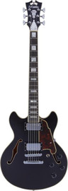 D'angelico גיטרה חשמלית 1/4 נפח PREMIER MINI DC BLACK FLAKE