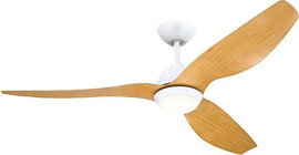 Westinghouse מאוורר תקרה 52" כולל שלט ותאורת LED 20W מובנית Westinghouse ווסטינגהאוס MAGNOLIA לבן/עץ