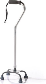 Orthowell מקל הליכה אורתופדי 4 נקודות תקני צר – בסיס צר לתמיכה ובטיחות מקסימלית