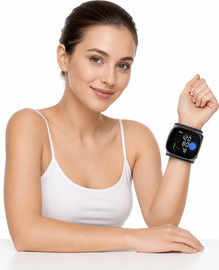 PhysioMed מד לחץ דם דיגיטלי לפרק כף היד – נטען USB Type-C עם זיהוי דופק לא סדיר והנחיה קולית