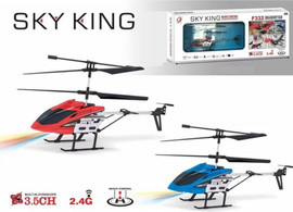 אניגמה מסוק Sky King F332 מקצועי – שלט רחוק 3.5 ערוצים עם מייצב גובה