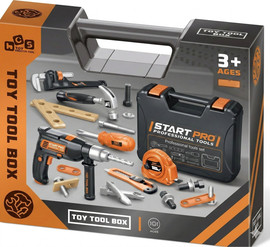 Planet X ערכת כלי עבודה מקצועית לילדים במזוודה - Start Pro Toy Tool Box