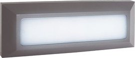 OMEGA גוף תאורה צמוד חומה Omega 6W אומגה wall-2301-6W-D-GY