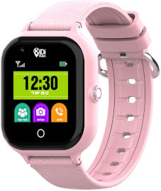 Kidiwatch שעון טלפון חכם לילדים קידי ווטש Smart GPS 4G עם שיחות וידאו ואפליקציה מובנית - ורוד