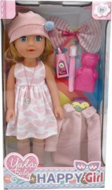I AM Toys בובה Happy Girl – מארז אופנה וטיפוח