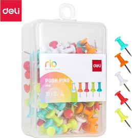 Deli נעצים ללוח שעם צבעוני 100 יח' 0031 deli