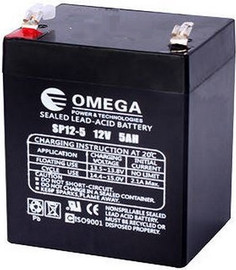 OMEGA מצבר עפרת OMEGA 12V 5A