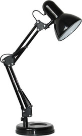 OMEGA מנורת שולחן מתכווננת בעיצוב רטרו Omega אומגה Flamingo שחור