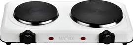 MATRIX כיריים חשמליות כפולות Matrix מאטריקס Torino 2 לבן