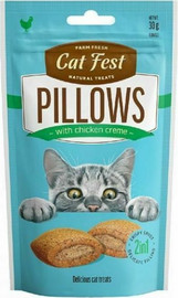 Cat Fest קט פסט חטיף כריות לחתולים עם קרם עוף- 30 גרם