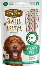 Dog Fest דוג פסט - חטיף סנדוויץ לכלבים בטעם ארנבת 90 גר'