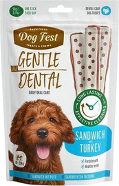 Dog Fest דוג פסט - חטיף סנדוויץ לכלבים בטעם הודו 90 גר'