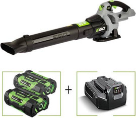 EGO מפוח עלים יד נטען Brushless 56V עם 2 סוללות 2.5Ah + מטען