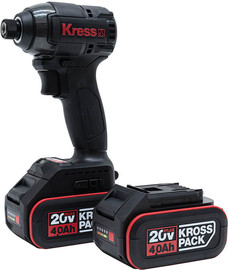 Kress מברגת אימפקט 20V עם זוג סוללות 4Ah