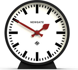 newgate שעון שולחני קווים Mantel שחור