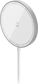 BASEUS Magsale משטח טעינה אלחוטי מגנטי - Baseus 15W בזאוס Simple Mini3 לבן