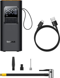 BASEUS משאבה חשמלית נטענת Baseus בזאוס SuperMini Pro Wireless Car Inflator Cluster שחור